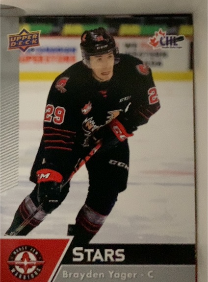 2022 Upper Deck CHL #29 Brayden Yager — front