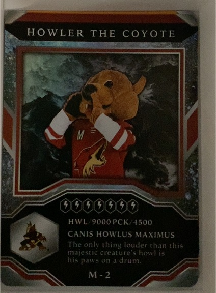 2021-22 Upper Deck MVP #M-2 Howler the Coyote — front