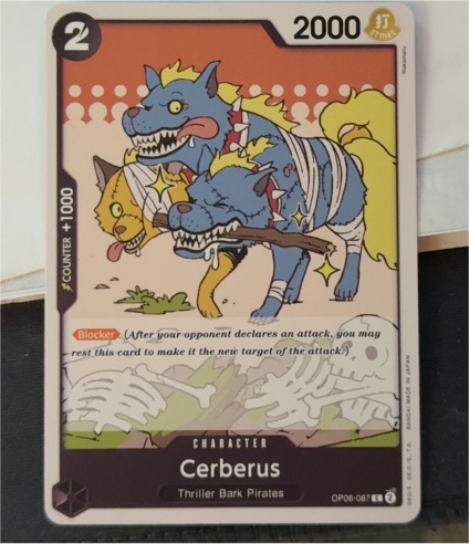 2024 One Piece Card Game OP06-087 Cerberus — front