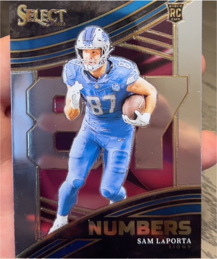 2023 Panini Select Numbers #NMB-SLA Sam LaPorta — front