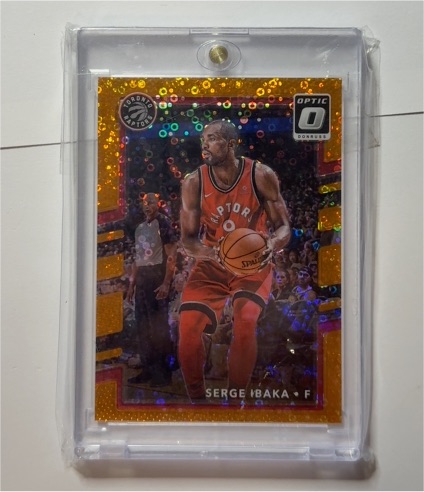 2017-18 Donruss Optic Orange Sparkle Serge Ibaka — front