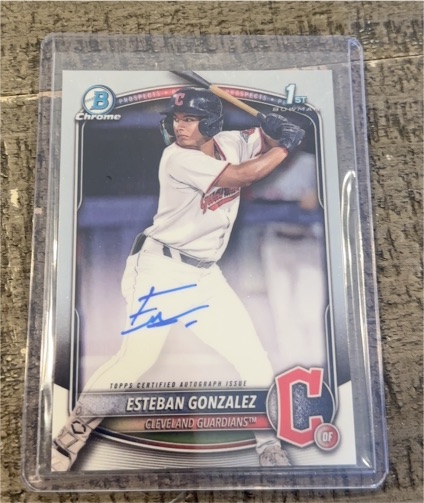 2025 Bowman Chrome #CPA-EGO Esteban Gonzalez — front