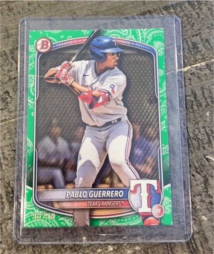 2025 Bowman Baseball Paper Prospects #BP-144 Pablo Guerrero — front
