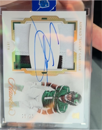 2022 Panini Flawless #38 Ahmad "Sauce" Gardner — front