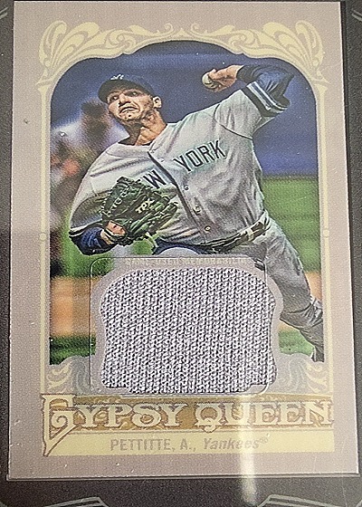 2013 Topps Gypsy Queen Framed Mini Jersey Andy Pettitte — front