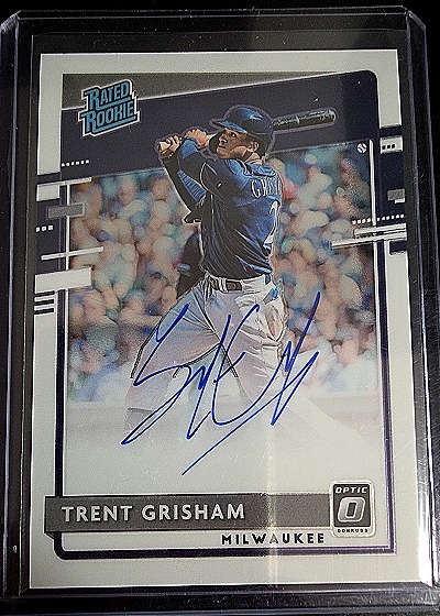 2020 Donruss Optic Rated Rookie #RRS-TG Trent Grisham — front