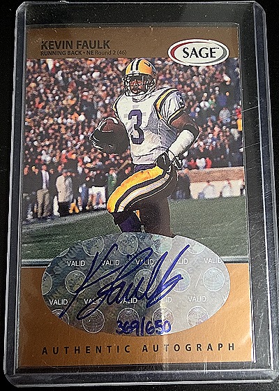 1999 SAGE #46 Kevin Faulk — front