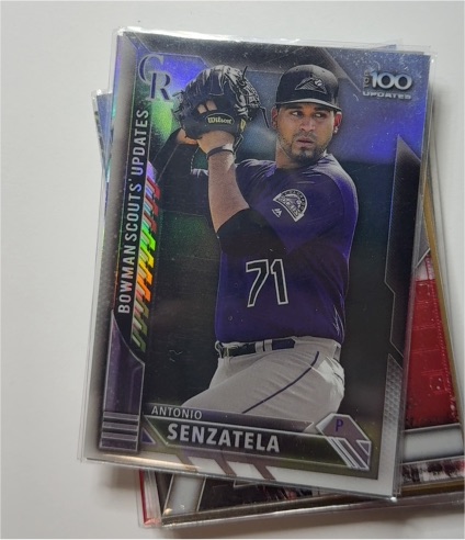 2016 Bowman Chrome Bowman Scouts Updates #BSU-AS Antonio Senzatela — front
