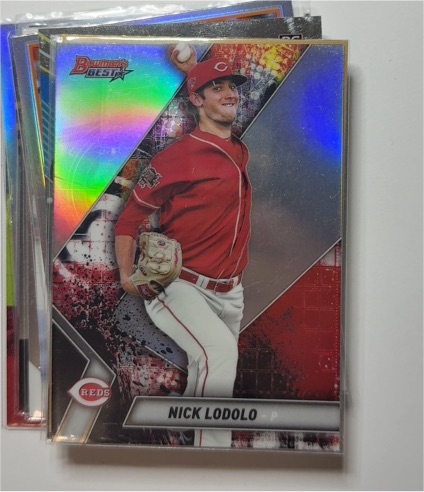 2019 Bowman's Best #TP-17 Nick Lodolo — front