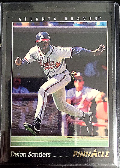 1993 Pinnacle #4 Deion Sanders — front
