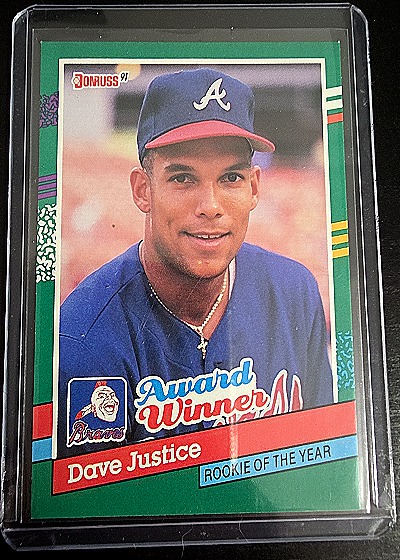 1991 Donruss #683 Dave Justice — front