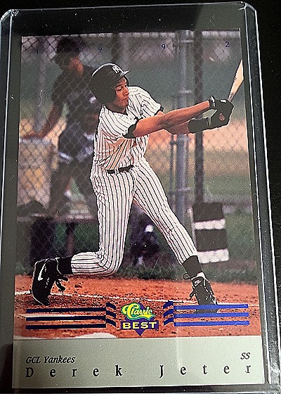 1992 Classic Best #BC22 Derek Jeter Blue Bonus — front