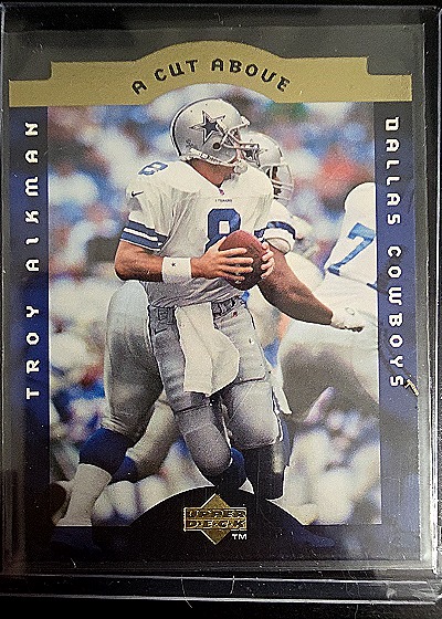 1996 Upper Deck A Cut Above #1 Troy Aikman — front