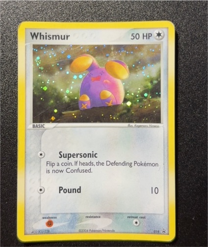 2004 Pokémon Black Star Promo #019 Whismur — front