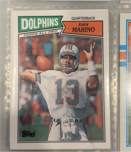 1987 Topps #233 Dan Marino — front