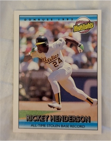 1992 Donruss #215 Rickey Henderson — front
