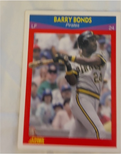 1990 Score Superstars #53 Barry Bonds — front