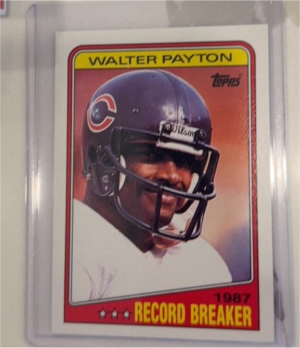 1988 Topps #5 Walter Payton 1987 Record Breaker — front