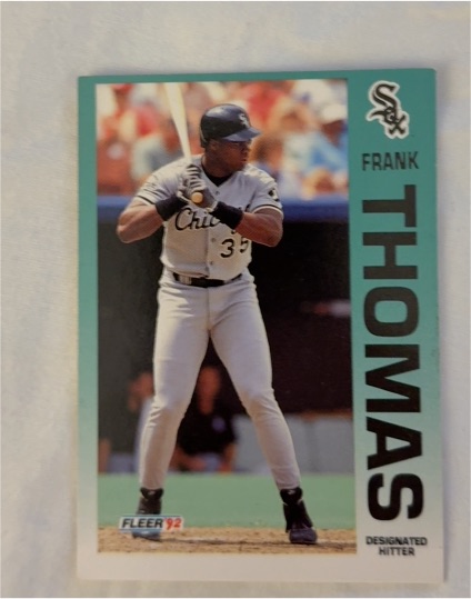 1992 Fleer #100 Frank Thomas — front
