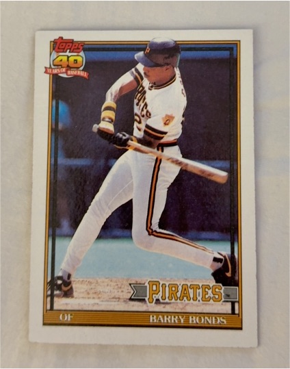 1991 Topps #570 Barry Bonds — front