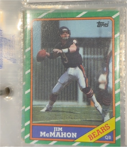 1986 Topps #10 Jim McMahon — front