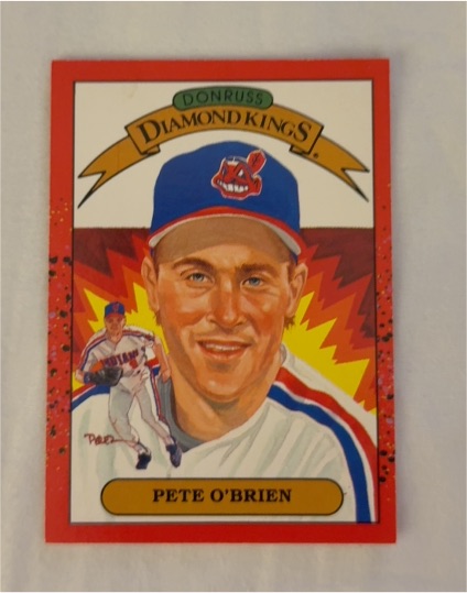 1990 Donruss Diamond Kings #24 Pete O'Brien — front