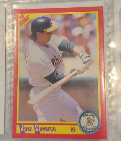 1990 Score #375 Jose Canseco — front