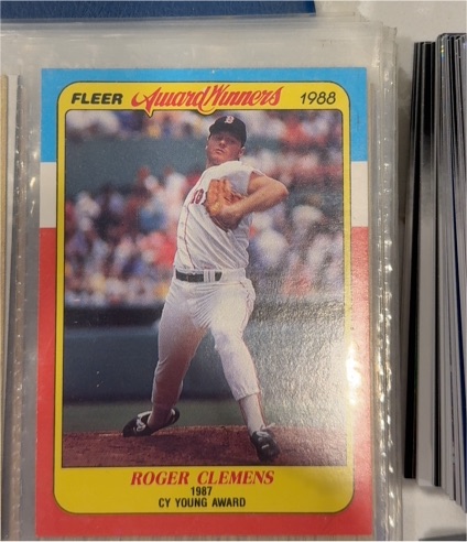 1988 Fleer Award Winners #6 Roger Clemens — front