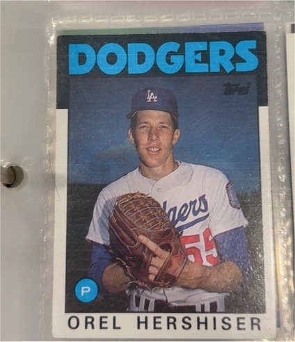 1986 Topps #159 Orel Hershiser — front