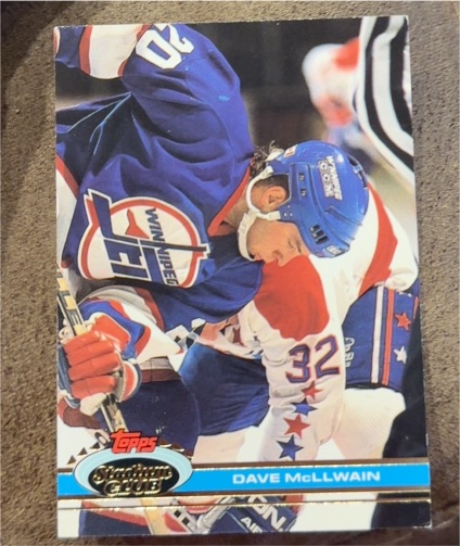 1991-92 Topps Stadium Club #252 Dave McLlwain — front