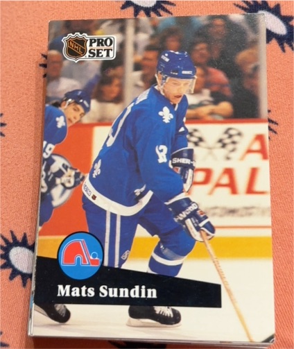 1991-92 Pro Set #197 Mats Sundin — front