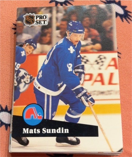 1991 Pro Set #197 Mats Sundin — front