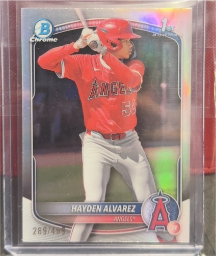 2025 Bowman Chrome Prospects #BCP-12 Hayden Alvarez — front