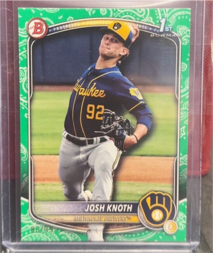 2025 Bowman #BP-136 Josh Knoth — front