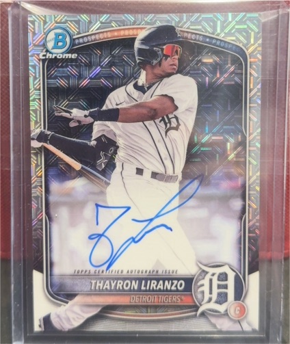 2025 Bowman Chrome #BMA-TL Thayron Liranzo — front
