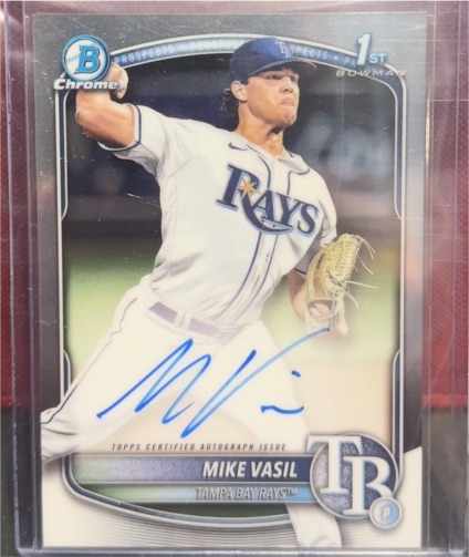 2025 Bowman Chrome #CPA-MV Mike Vasil — front