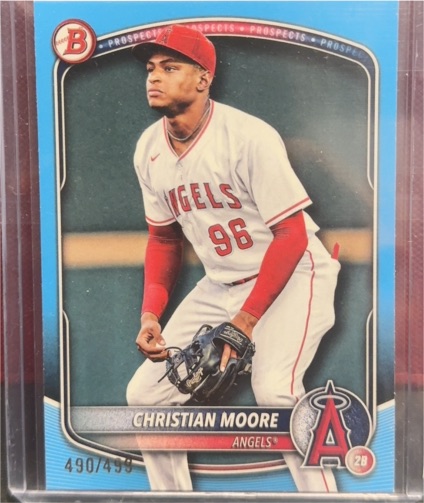 2025 Bowman #BP-107 Christian Moore — front