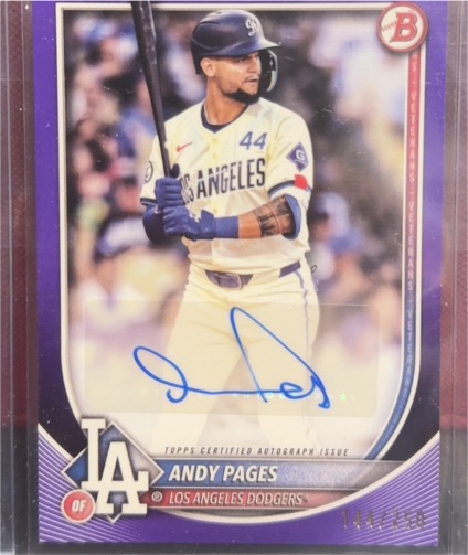 2025 Bowman #PRV-AP Andy Pages — front