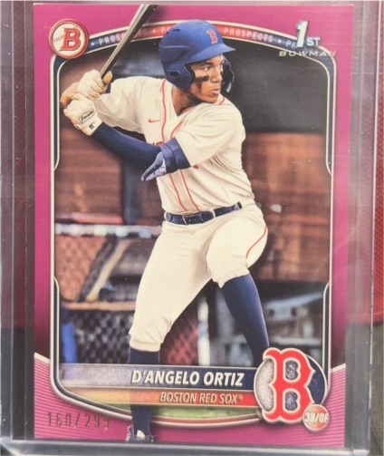 2025 Bowman #BP-61 D'Angelo Ortiz — front