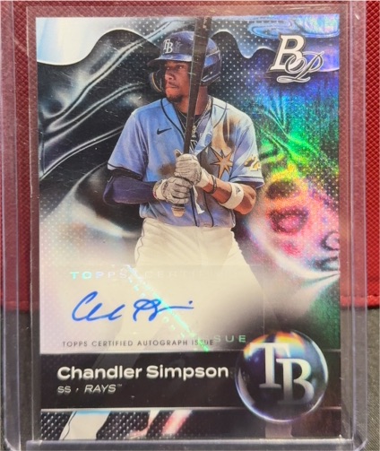 2023 Bowman Platinum #TOP-59 Chandler Simpson — front