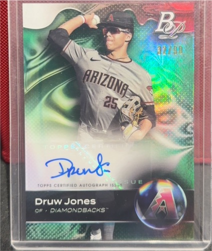 2023 Bowman Platinum Top Prospects #TOP-47 Druw Jones — front