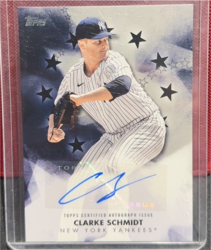 2024 Topps Series 1 Baseball Stars Auto Clarke Schmidt #BSA-CSC — front