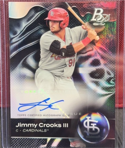 2023 Bowman Platinum #TOP-37 Jimmy Crooks III — front