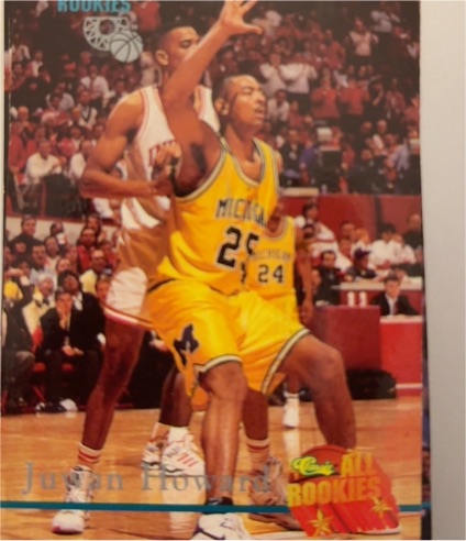 1995 Classic #102 Juwan Howard — front
