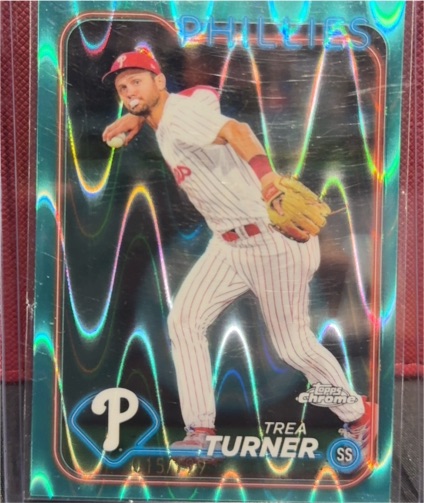 2024 Topps Chrome #169 Trea Turner — front