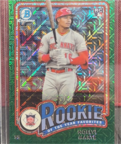 2024 Bowman Chrome #ROY4 Noelvi Marte — front