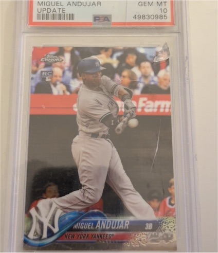 2018 Topps Chrome Update #HMT20 Miguel Andujar — front