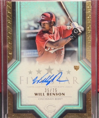 2023 Topps Five Star #FSA-WBE2 Will Benson — front