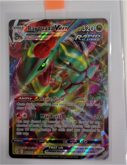 2021 Pokémon Sword & Shield Evolving Skies #111 Rayquaza VMAX — front