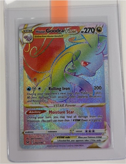 2022 Pokémon TCG Lost Origin #202 Hisuian Goodra VSTAR — front